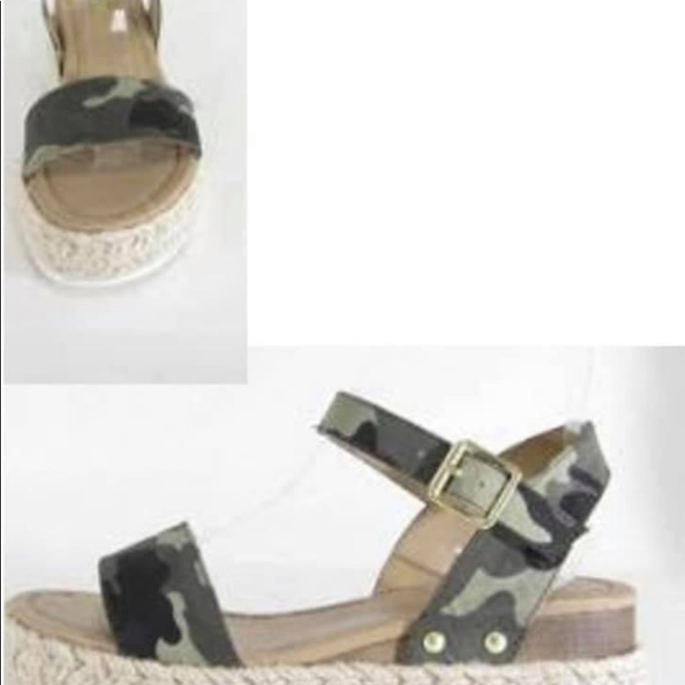 Stylish camo sandals